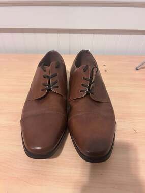 Call It Spring Cognac Cap Toe Derby Dress Shoes